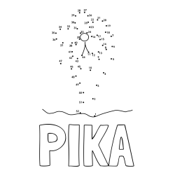 Online izdelana pobarvanka - Pobarvanka imena PIKA in Črtna pobarvanka cvetlice