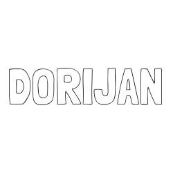 Pobarvanka imena DORIJAN