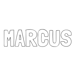 Pobarvanka imena MARCUS