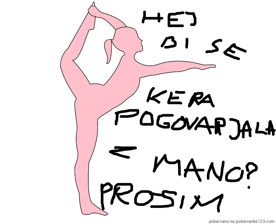 POBARVANA POBARVANKA - Pobarvanka baletke med ogrevanjem