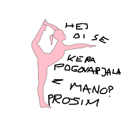 Pobarvana pobarvanka - Pobarvanka baletke med ogrevanjem