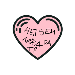 Pobarvana pobarvanka - Pobarvanka lepega srčka