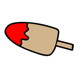 Pobarvana pobarvanka - Pobarvanka lučke (sladoled na palčki)