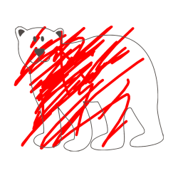 Pobarvana pobarvanka - Pobarvanka polarnega medveda