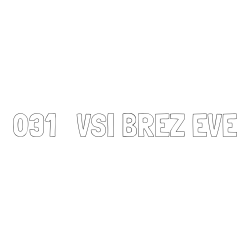 Online izdelana pobarvanka - Pobarvanka imena 031   VSI BREZ EVE