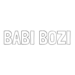 Online izdelana pobarvanka - Pobarvanka imena BABI BOŽI