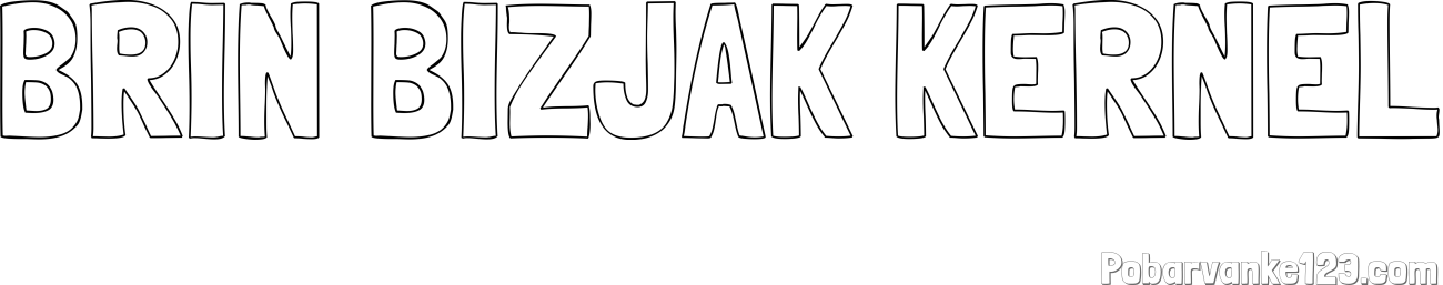Pobarvanka imena BRIN BIZJAK KERNEL