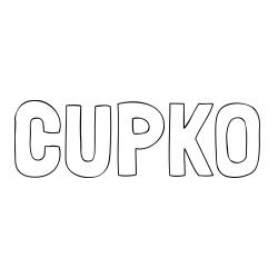 Online izdelana pobarvanka - Pobarvanka imena ČUPKO