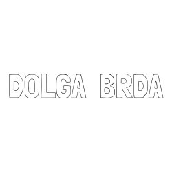 Online izdelana pobarvanka - Pobarvanka imena DOLGA  BRDA