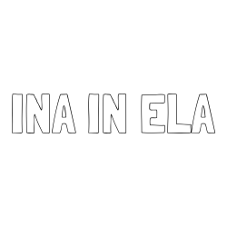 Online izdelana pobarvanka - Pobarvanka imena INA IN ELA