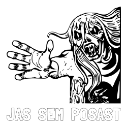 Online izdelana pobarvanka - Pobarvanka imena JAS  SEM  POŠAST in pobarvanka pošasti
