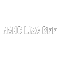 Online izdelana pobarvanka - Pobarvanka imena MANC LIZA BFF