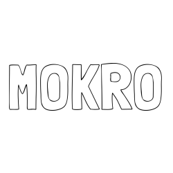Pobarvanka imena MOKRO