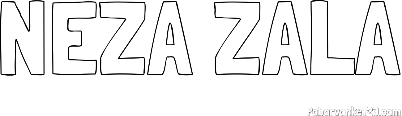 Pobarvanka imena NEŽA ZALA