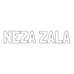 Online izdelana pobarvanka - Pobarvanka imena NEŽA ZALA
