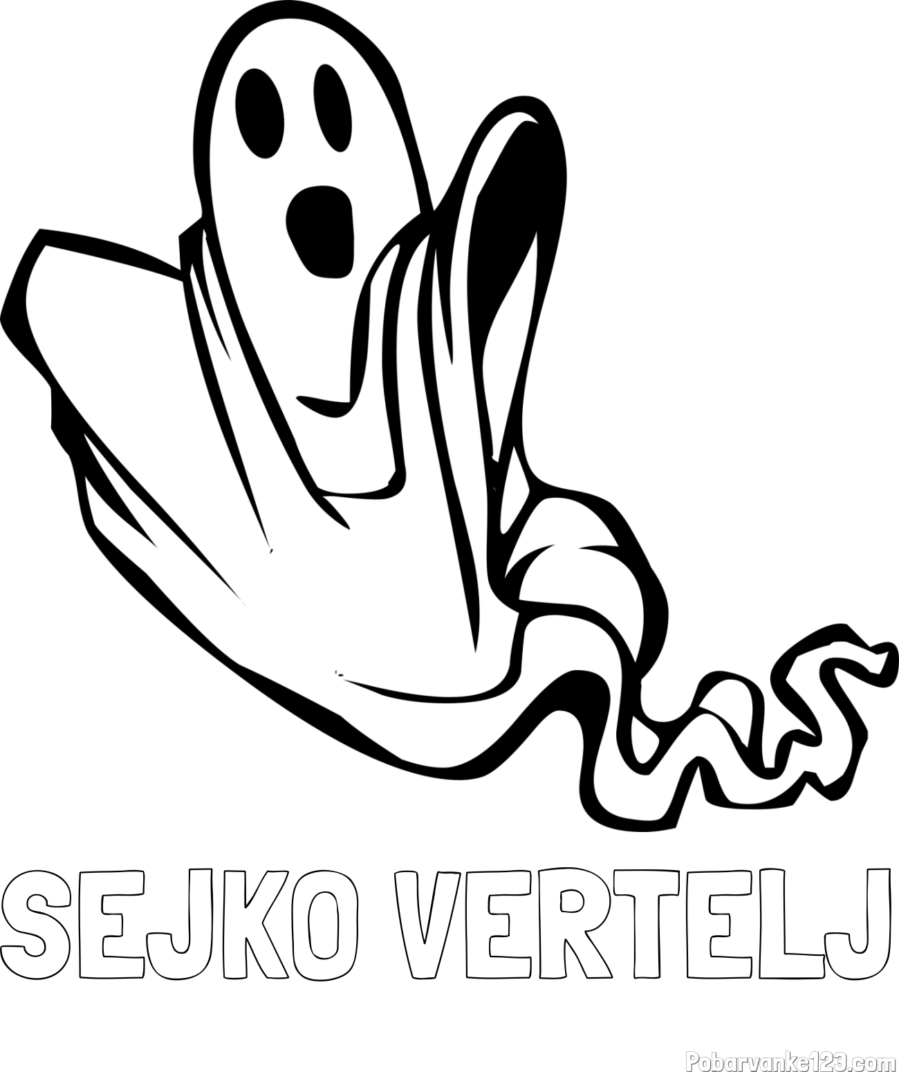 Pobarvanka imena SEJKO VERTELJ in pobarvanka duhca