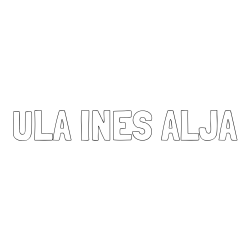 Online izdelana pobarvanka - Pobarvanka imena ULA INES ALJA