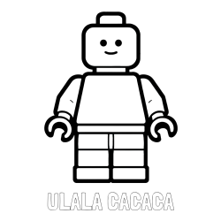 Online izdelana pobarvanka - Pobarvanka imena ULALA CACACA in pobarvanka LEGO figurice fanta