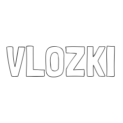 Online izdelana pobarvanka - Pobarvanka imena VLOŽKI
