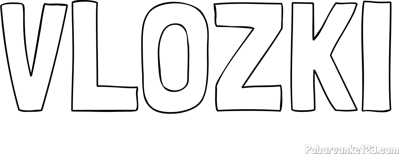 Pobarvanka imena VLOŽKI