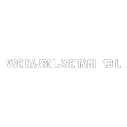 Online izdelana pobarvanka - Pobarvanka imena VSE NAJBOLJŠE TAMI   18 L