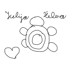 Online izdelana pobarvanka - zelva