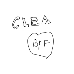 ime clea in srček bff