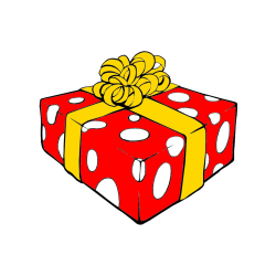 Pobarvana pobarvanka - Božično darilo