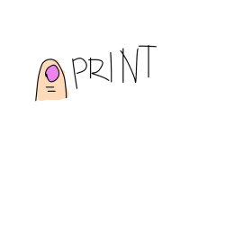 Pobarvana pobarvanka - Finger print