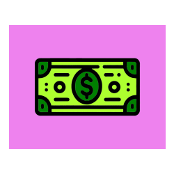 Pobarvana pobarvanka - Otroška pobarvanka bankovca