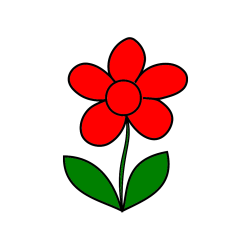POBARVANA POBARVANKA - Otroška pobarvanka rože