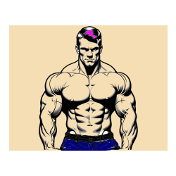 POBARVANA POBARVANKA - Pobarvanka bodybuilder-ja