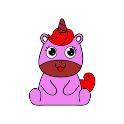 POBARVANA POBARVANKA - Pobarvanka čudovitega samoroga Unicorn
