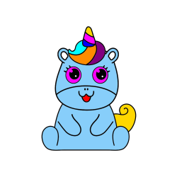 POBARVANA POBARVANKA - Pobarvanka čudovitega samoroga Unicorn