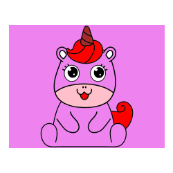 POBARVANA POBARVANKA - Pobarvanka čudovitega samoroga Unicorn