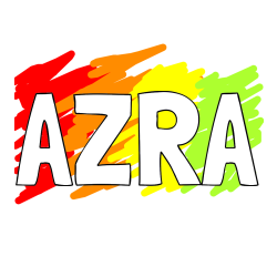 POBARVANA POBARVANKA - Pobarvanka imena AZRA