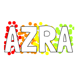 Pobarvana pobarvanka - Pobarvanka imena AZRA