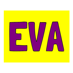 Pobarvana pobarvanka - Pobarvanka imena EVA