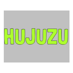Pobarvana pobarvanka - Pobarvanka imena HUJUŽU