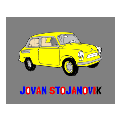 Pobarvana pobarvanka - Pobarvanka imena JOVAN STOJANOVIK in pobarvanka fička