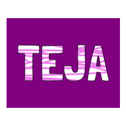 POBARVANA POBARVANKA - Pobarvanka imena TEJA