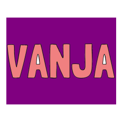 Pobarvana pobarvanka - Pobarvanka imena VANJA