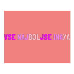 Pobarvana pobarvanka - Pobarvanka imena VSE NAJBOLJSE INAYA