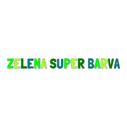 Pobarvana pobarvanka - Pobarvanka imena ZELENA SUPER BARVA
