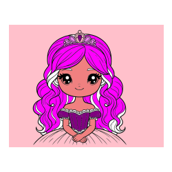 Pobarvana pobarvanka - Pobarvanka ljubke princese