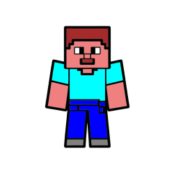 POBARVANA POBARVANKA - Pobarvanka Minecraft figurice