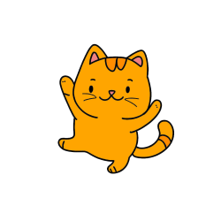 Pobarvana pobarvanka - Pobarvanka razigrane mačke