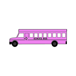 Pobarvana pobarvanka - Pobarvanka šolskega avtobusa