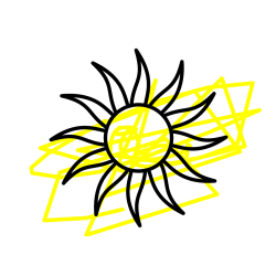 Pobarvana pobarvanka - Pobarvanka sončka