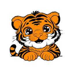 Pobarvana pobarvanka - Pobarvanka tigrček